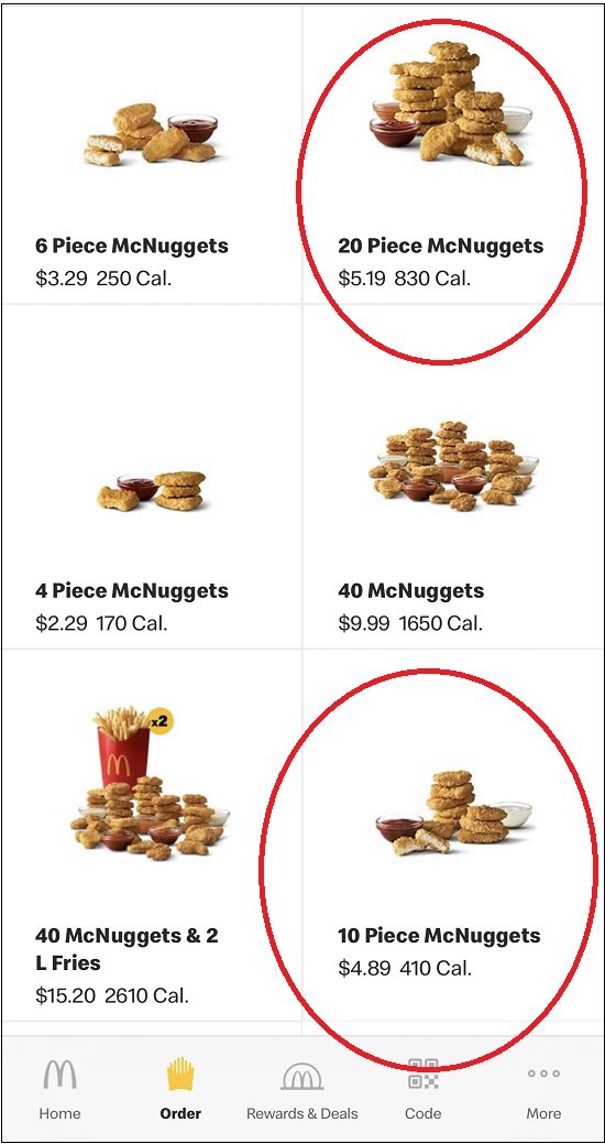 McDonalds McNugget Hack
