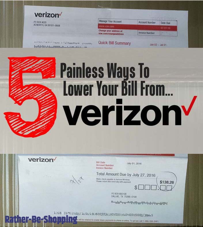 5 Painless Ways to Lower Your Monthly Verizon Bill
