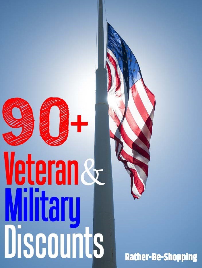 90+ Veteran and Military Discounts
