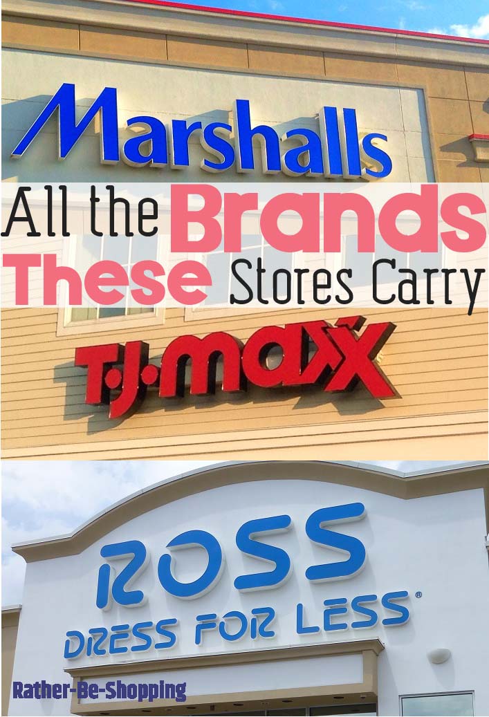 The Name-Brands You Can Find at Ross, TJ Maxx, and Marshalls