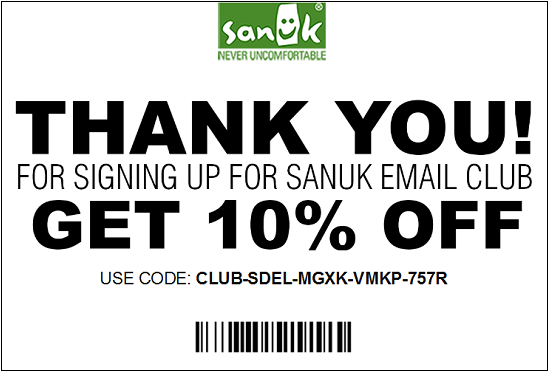 Sanuk New Email Subscriber Coupon