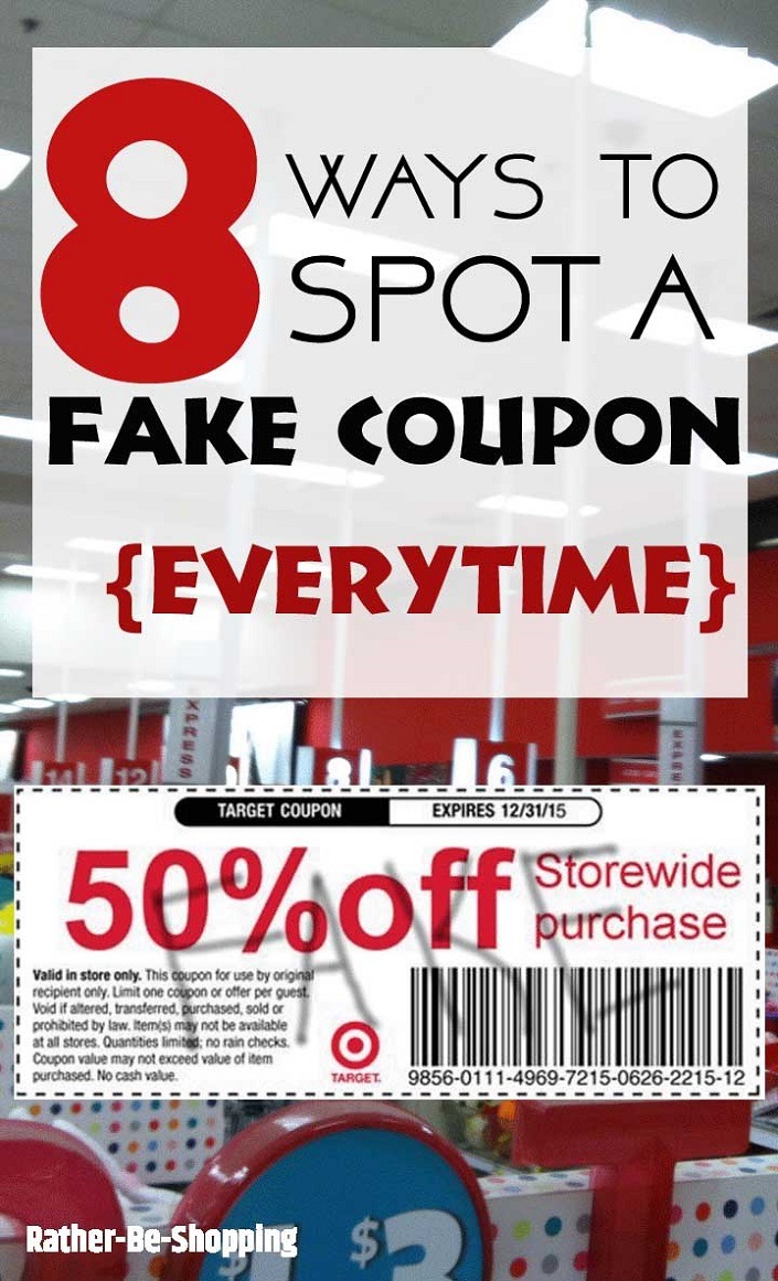 8 Ways to Spot a Fake Coupon...Every Time