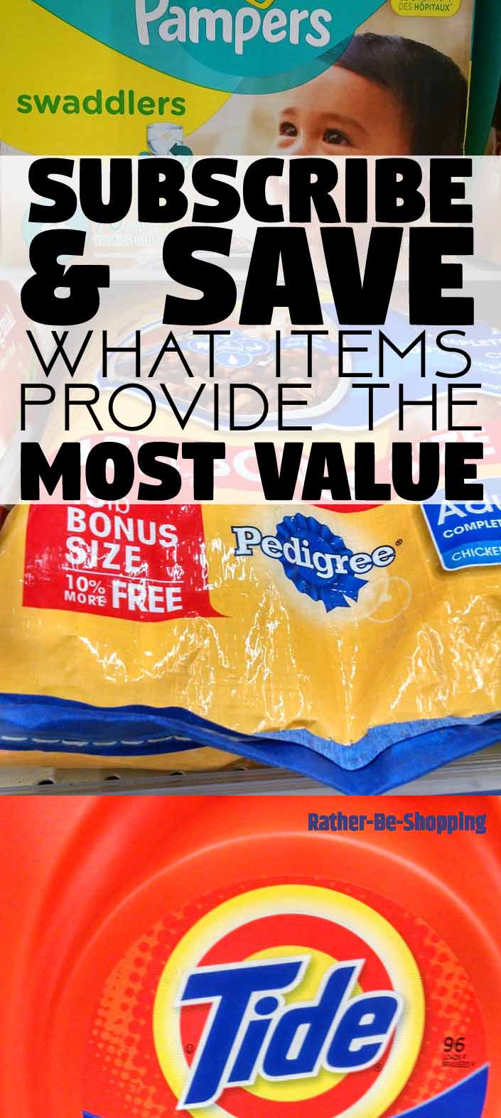 Subscribe and Save with Amazon and Target: What Items Provide the Most Value?