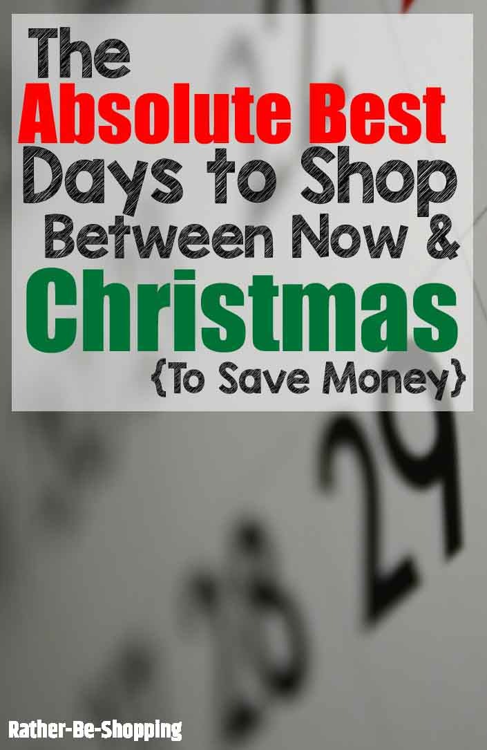 The Absolute BEST Days to Shop Between Now and Christmas to Score a Deal