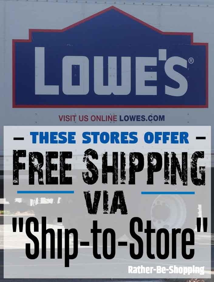 Save on Shipping by Knowing The Stores That Allow "Ship-to-Store"