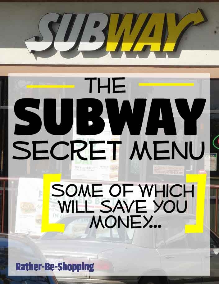 The Subway Secret Menu Is Totally Awesome