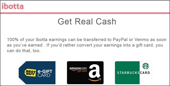 Use Ibotta for free Amazon gift cards