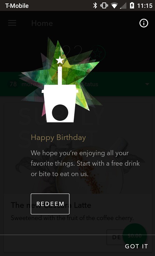 Free Birthday Coffee