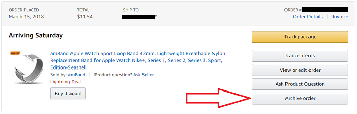 how to get to archived orders on amazon