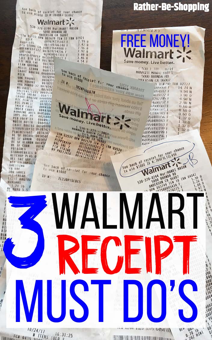 3 Walmart Receipt Must-Do's That'll Earn You Free Cash