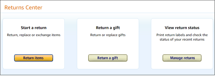 Amazon Return Center