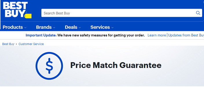 Best Buy price match