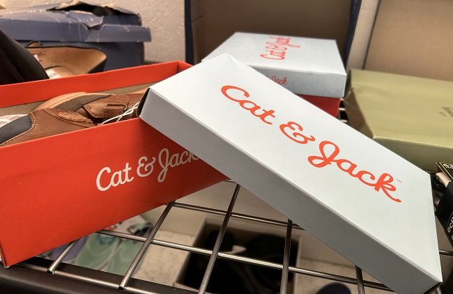 Cat and Jack Products at a Target Salvage Store