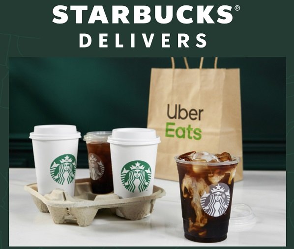 Uber Eats delivers Starbucks