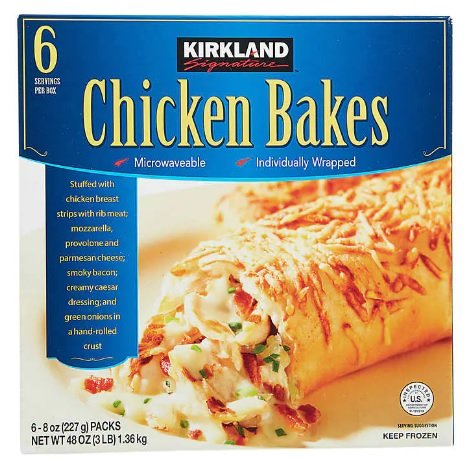 Kirkland Chicken Bake in the Warehouse