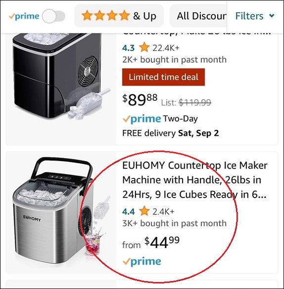 Amazon Ice Maker with low price